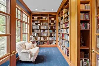 The library/office on the main level.