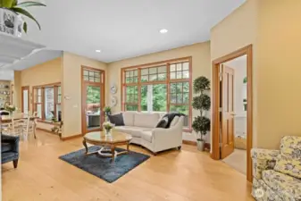 The main level's second living room.