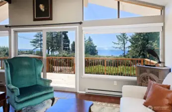 Propane fireplace in the northwest corner of your home. A comfortable and cozy home year round.