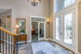 Bright and welcoming entry