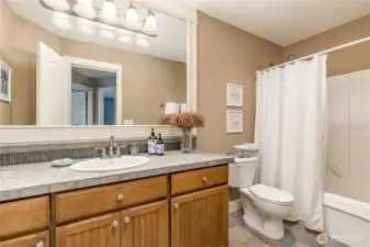 Full upstairs hall bathroom