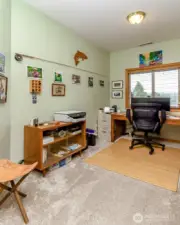 Separate office makes for a quite space to get work done