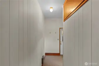 Great storage off kitchen.