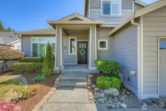 Beautiful covered front entry way