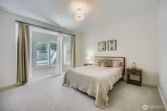 Spacious main floor primary bedroom