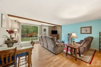 View of the living and dining area