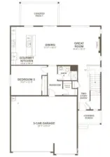 Yorktown Plan, main floor.