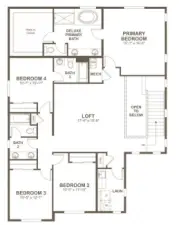 Yorktown Plan, second floor.