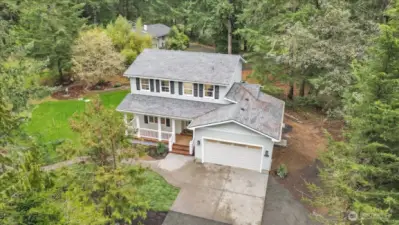 Overhead photo of home.