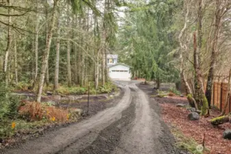 Approaching view from private driveway.