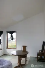 VIEW OF THE LIVING ROOM WITH THE VAULTED CEILINGS!