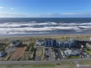 AERIAL VIEW OF THE PACIFIC OCEAN OVER OCEAN SHORES BLVD!