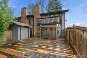 Private Backyard and Garden Shed