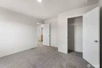 Bedroom 2. All bedrooms have their own walk-in closet