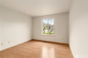 Fresh new paint in soft, warm neutrals invite you to settle in.