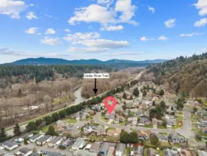 Just minutes from your front door to miles of scenic riverside trail access.