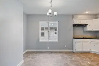 Spacious kitchen space