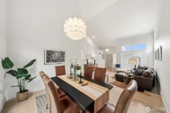 Dining room to living room & entry