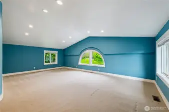 This family room is gigantic! So much space!!