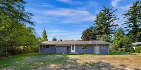 View of back of house from property line