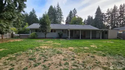 View of the back of the house