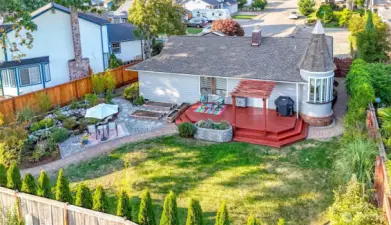 Outdoors is an oasis with deck, patio & a peaceful water feature! There is RV parking too.