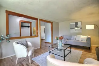 Enjoy the crisp, modern vibe of freshly painted walls in every room, creating a bright, clean, and welcoming atmosphere.