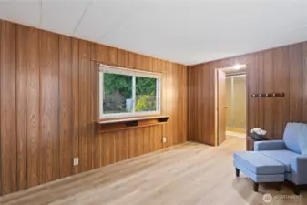 Primary bedroom with private bathroom