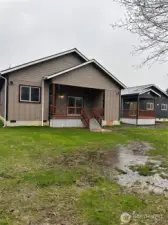 Rear view of property