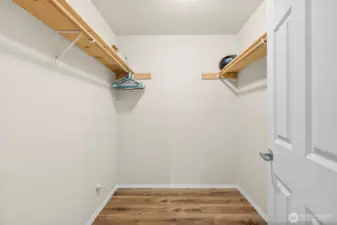 Large walk in closet.