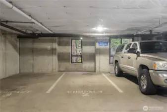 Parking spot 2nd on the right just inside the main floor garage.