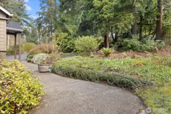 Front low-maintenance landscaping