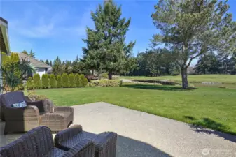 HUGE PATIO & GRASSY YARD---- Pond & Hole #2 Fairway (No Golf Carts back here!!!!)