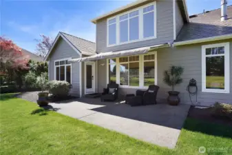PATIO AREA with SUNSHADE