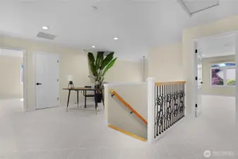 NOOK / Office area with Great Room to the Right, BR to left.