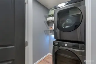 Laundry room includes new washer and dryer!