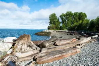 New beach at closeby Myrtle Edwards