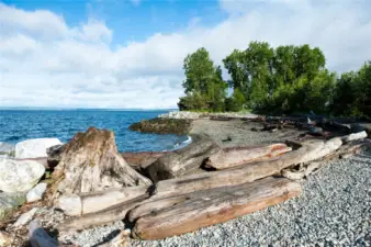 New beach at closeby Myrtle Edwards