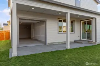 Rear garage entry can be used for entertainment space, gym, extra storage, etc.