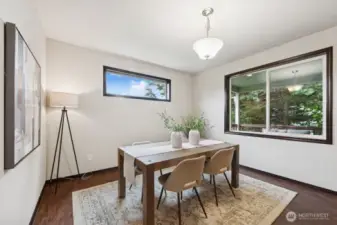 Kitchen dining area.