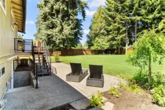 REAR YARD - Fenced and Huge!!!