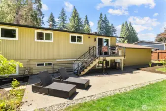 REAR OF HOME - Great Sunny Patio!!!