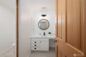 3/4 bath on the lower level