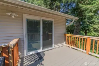 Back Deck w/slider into Home