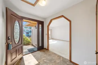 Welcoming entry