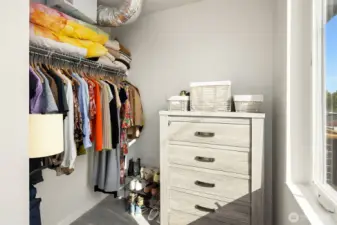 Primary walk-in closet