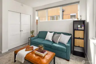 second bedroom/office. Large closet and this is also a suite with its own full bathroom.
