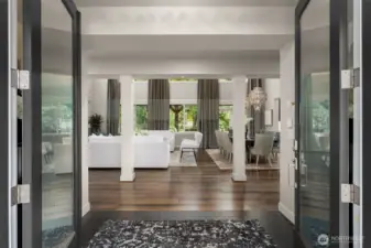 Grand entrance to great room