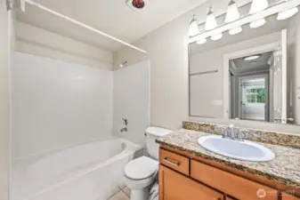 Details of bathroom cabinetry.