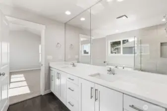 Photos are of the actual home.